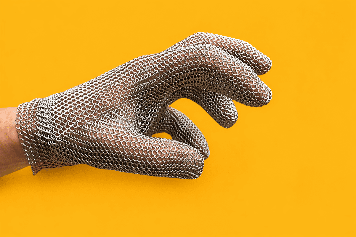 Guantes de malla metalica 1